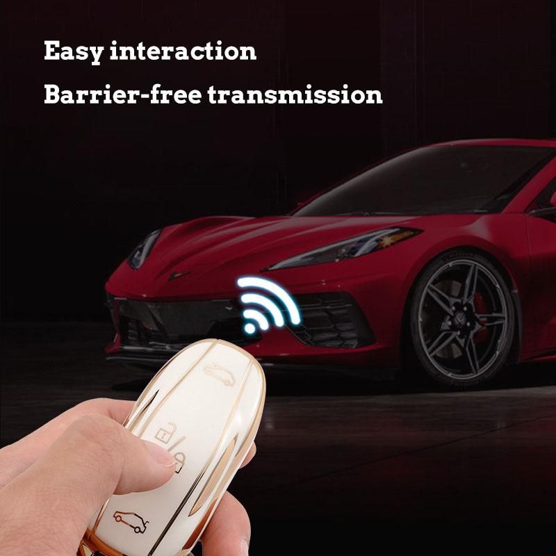 Tesla Car Key Cover Model 3/Model S/Model X Auto Parts Fashion TPU -bump Key Shell -fall TESLA Automotive Key Case