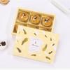 Yellow Feather Gold Foil Mooncake Paper Box