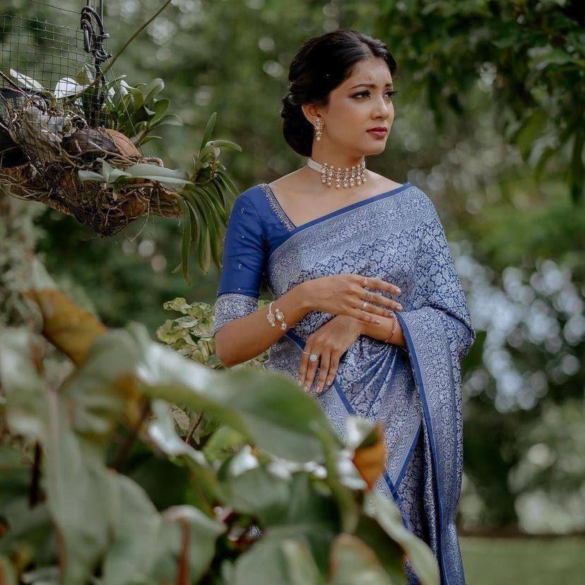 New Festival Collection - Soft Lychee Silk Jacquard Saree