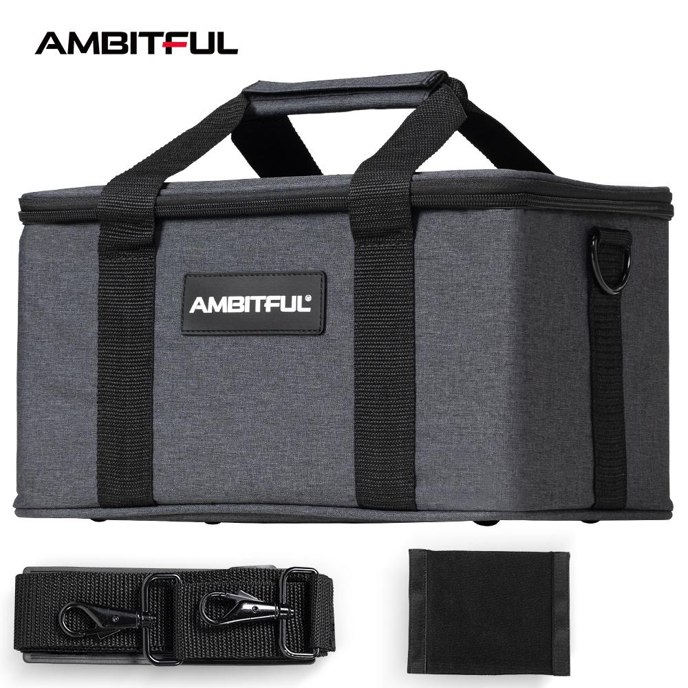 Ambitful PB18 Shoulder Straps Portable Carry Bag Studio Flash Light Video Camera Bag for Outdoor Photography Photo Video PB18