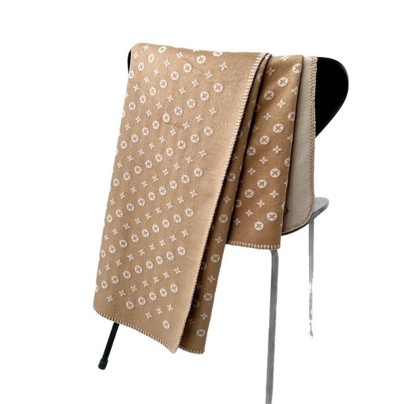 Office Scarf Women's Autumn and Winter Warm Versatile Fashion Double-sided Shawl Wool Scarf Empty Suite Shawl