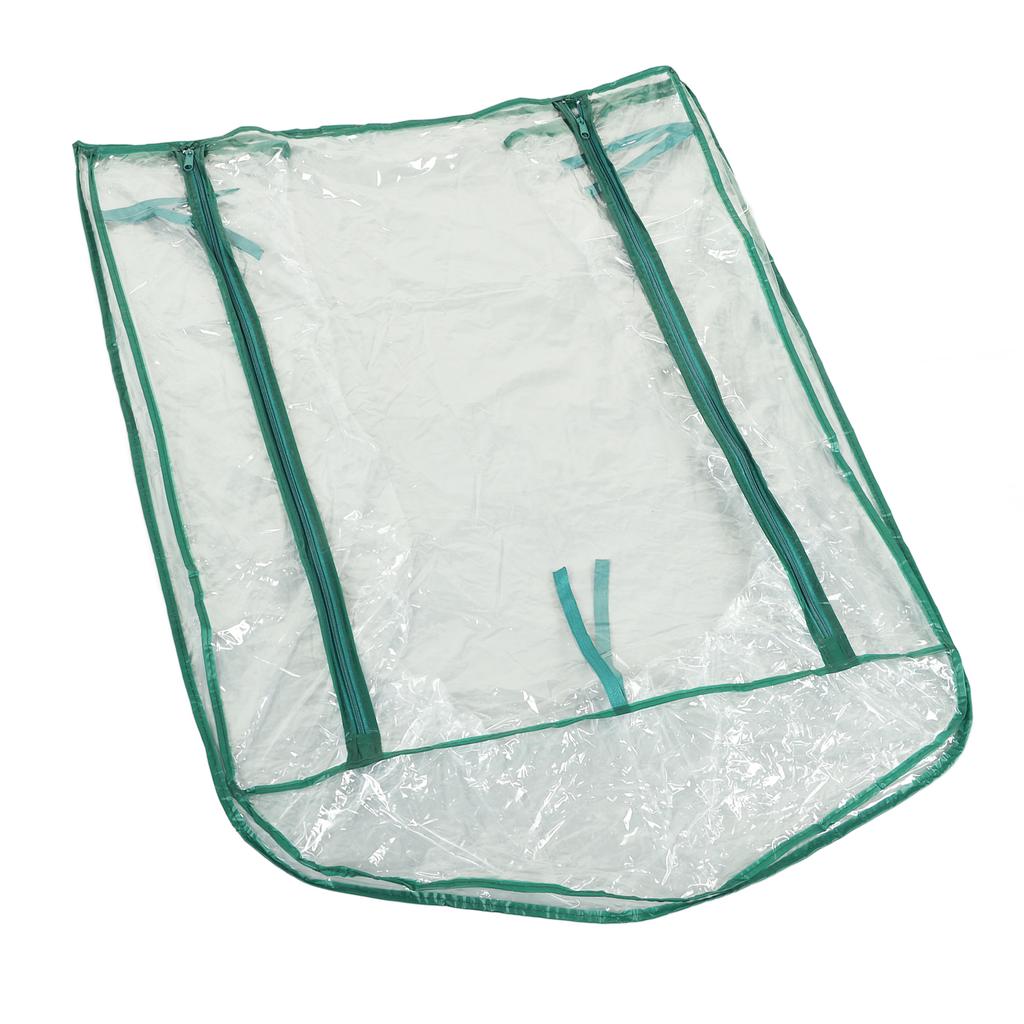 Greenhouse Replacement Cover Transparent PVC 69x49x92cm Mini Plant Cover for 2 Tier Shelves