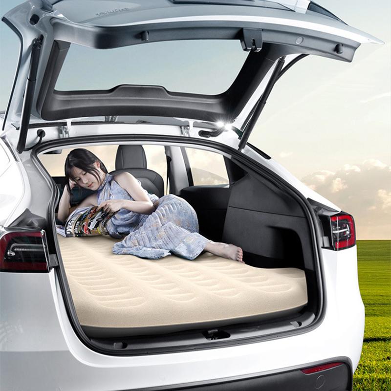 Automobile Air Mattress For Tesla Model Y Car Self-Inflating Mattress Travel Sleeping Bed Portable Outdoor Camping