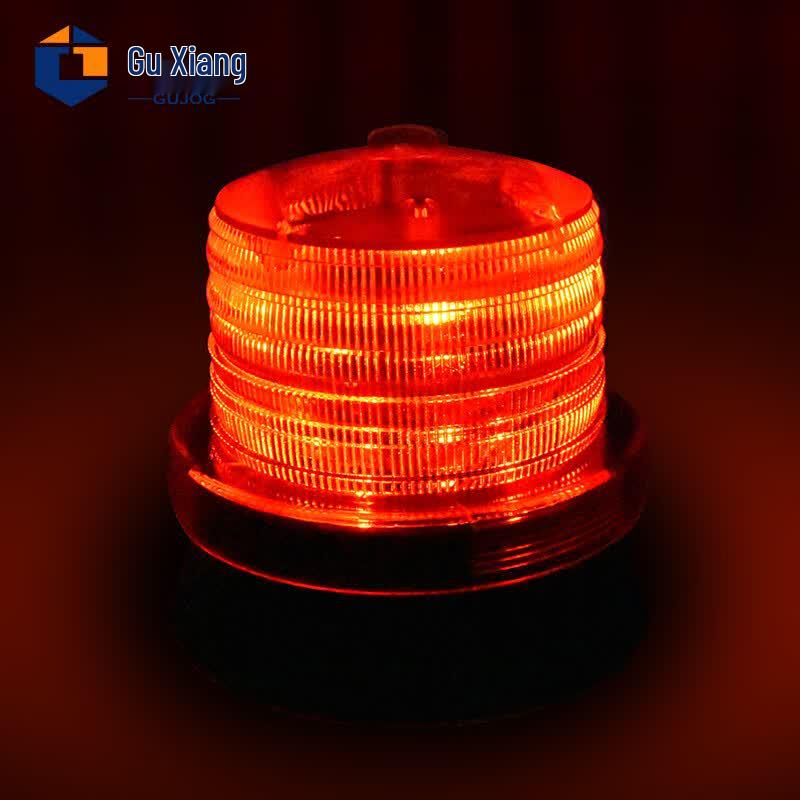 Solar LED Magnetic Warning Alarm Light