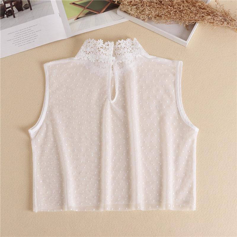 Women's Lace Floral False Faux Collar Stylish Shirt Fake Collar Half Shirt Detachable Collar