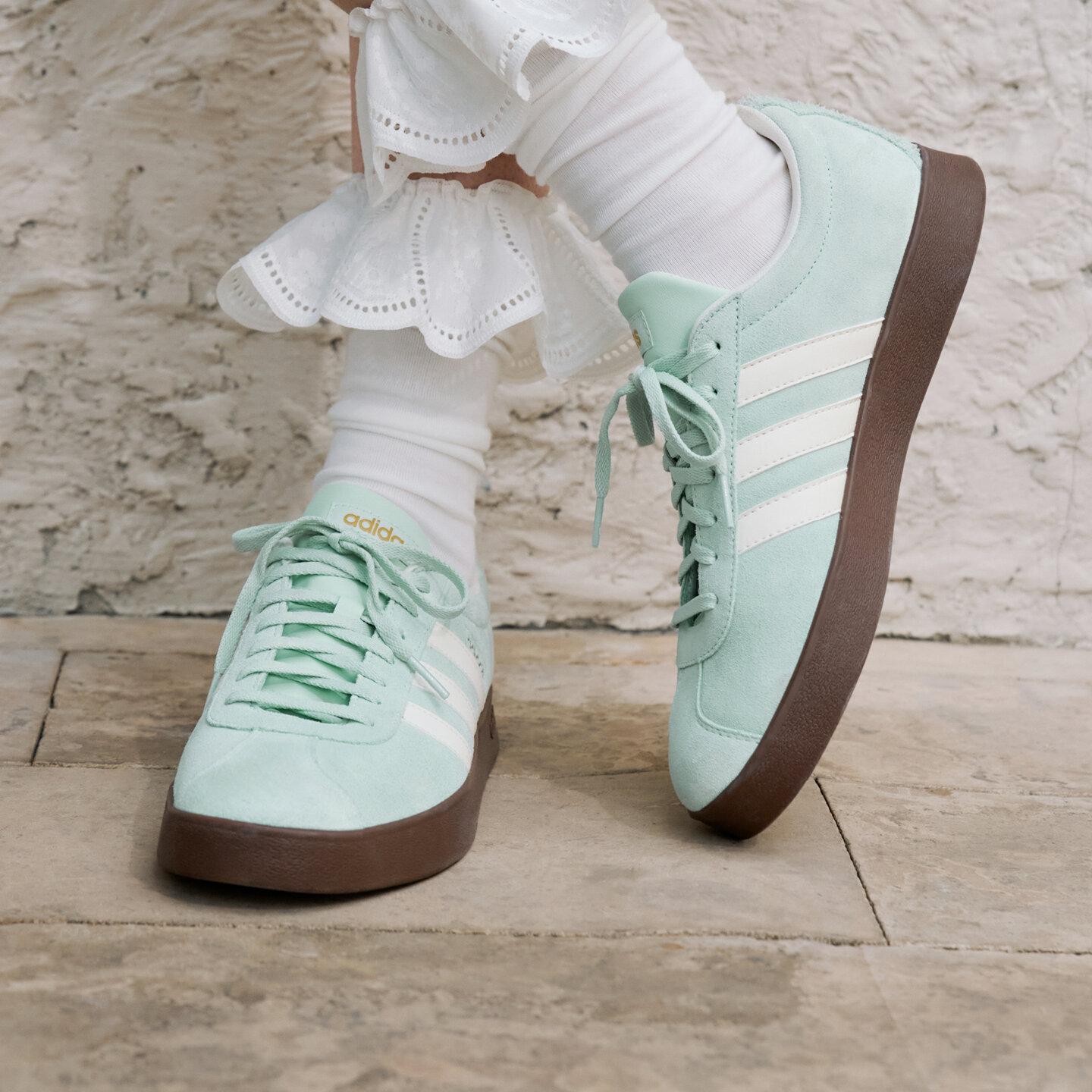 Adidas Vl Court Classic German Army Trainers Unisex Green 40
