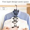 Detachable Multifunctional Clothes Rack 5 in 1 Closet Organizer Multi Layer Hanger  Hanging Storage