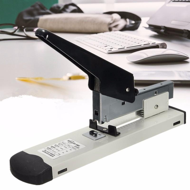 Adjustable Binding Thickness Metal Paper Stapler Fit Staples Heavy Duty 120 Sheets Stapler With Ruler 23/8, 23/10, 23/13,24/6