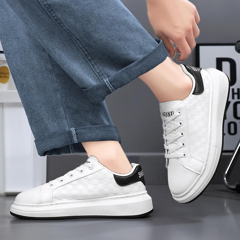 men's comfortable outdoor sports shoes summer mesh shoes Breathable thick sole small white shoes casual shoes tenis masculino