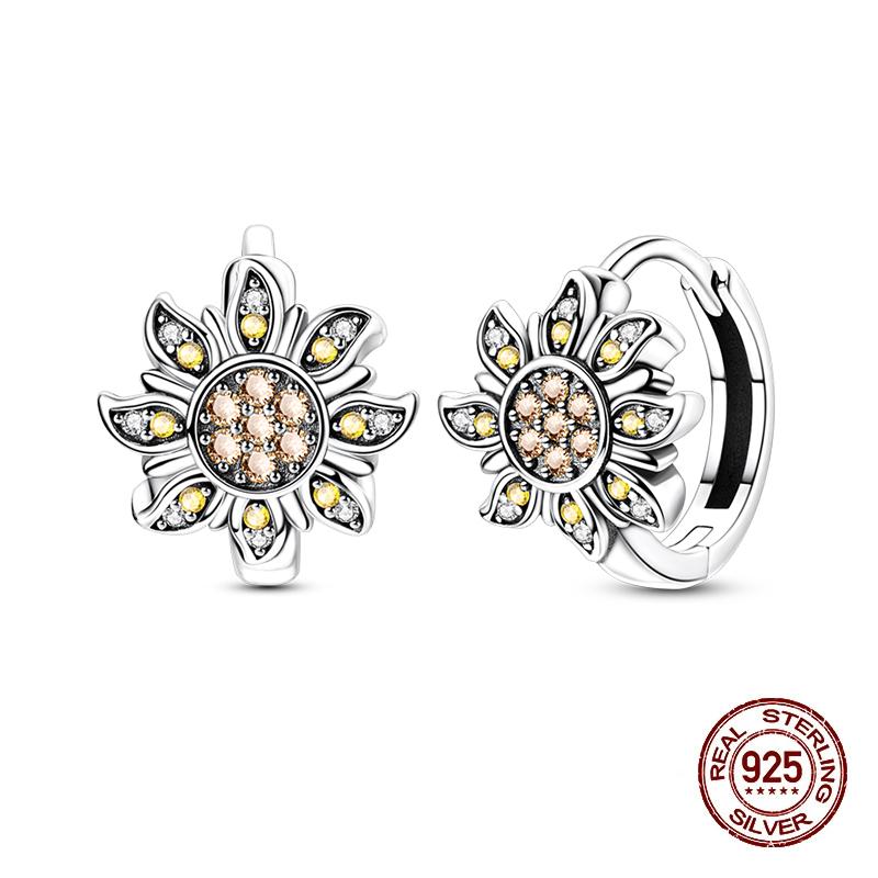 Stud Earrings For Women Copper Colorful Starfish Shell Sparkling Butterfly Luxury Fine Jewelry Girl'S Earrings