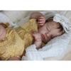 19" Yellow Floral Ruffle Sleeve Bodysuit for LOULOU Reborn Doll