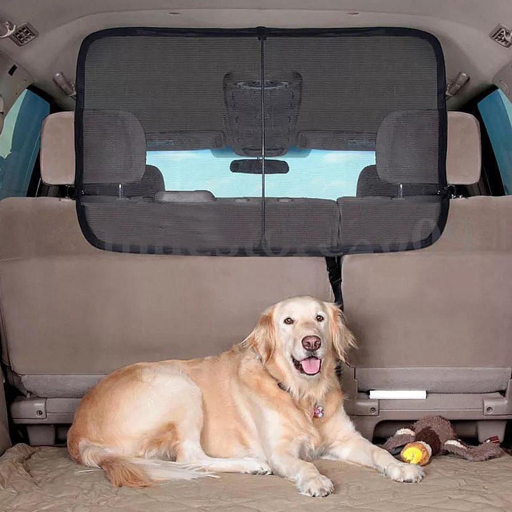 New Useful Durable Pet Dog Safety Car Truck Van Back Seat Travel Net Barrier Mesh