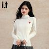Izzue it Women's Long-Sleeve Mock Neck Pullover Knit Top
