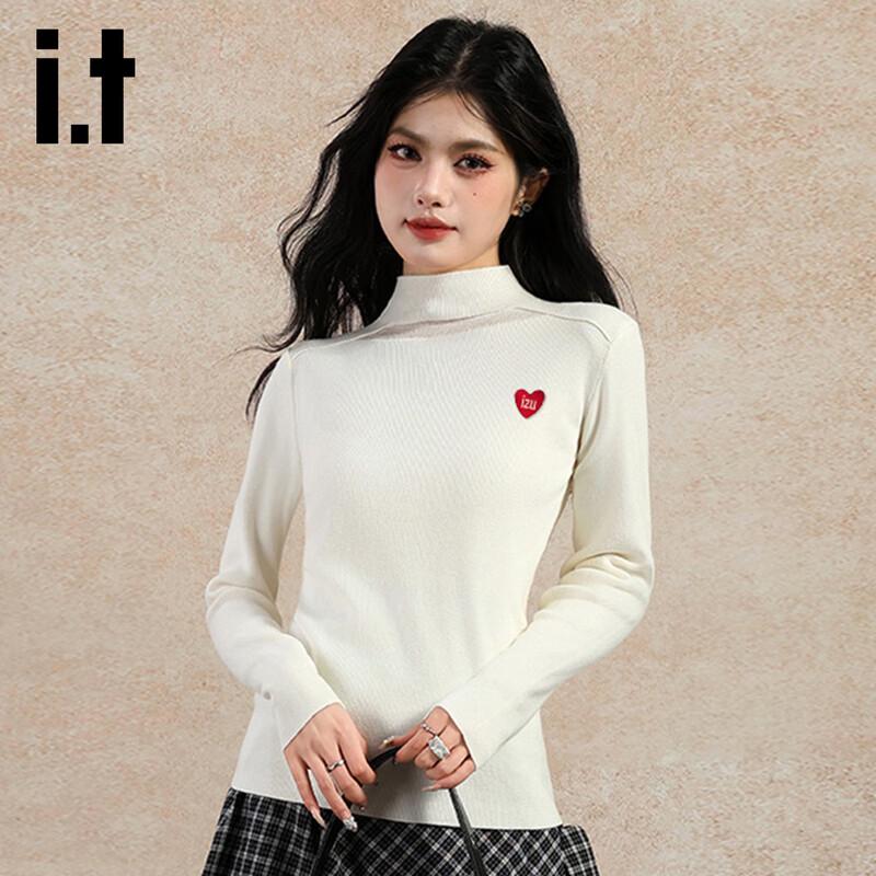 Izzue it Women's Long-Sleeve Mock Neck Pullover Knit Top