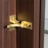 2er-Pack Messing Schwerlast-Winkelriegel Fenster - Schranktürriegel für Zuhause/Büro/Schranktüren & Fenstertüren, mit Befestigungsschrauben