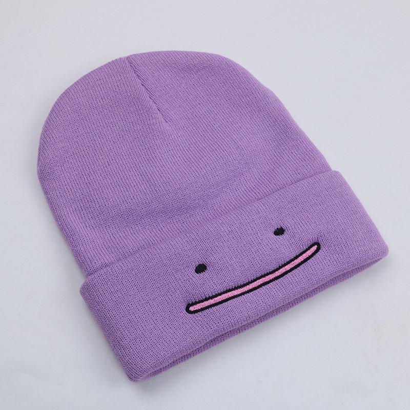 Pokemon Psyduck Slowpoke Embroidered Knit Hat For Winter Warmth And Windproof Protection