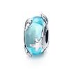 Argento 925 Fascino Conchiglia Blu Perla Marina Animale Tartaruga Stella Marina Ciondolo Adatto Bracciale Collana Gioielli Fai da Te