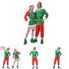 Christmas Elf Adult Cosplay Costume Couple Outfits