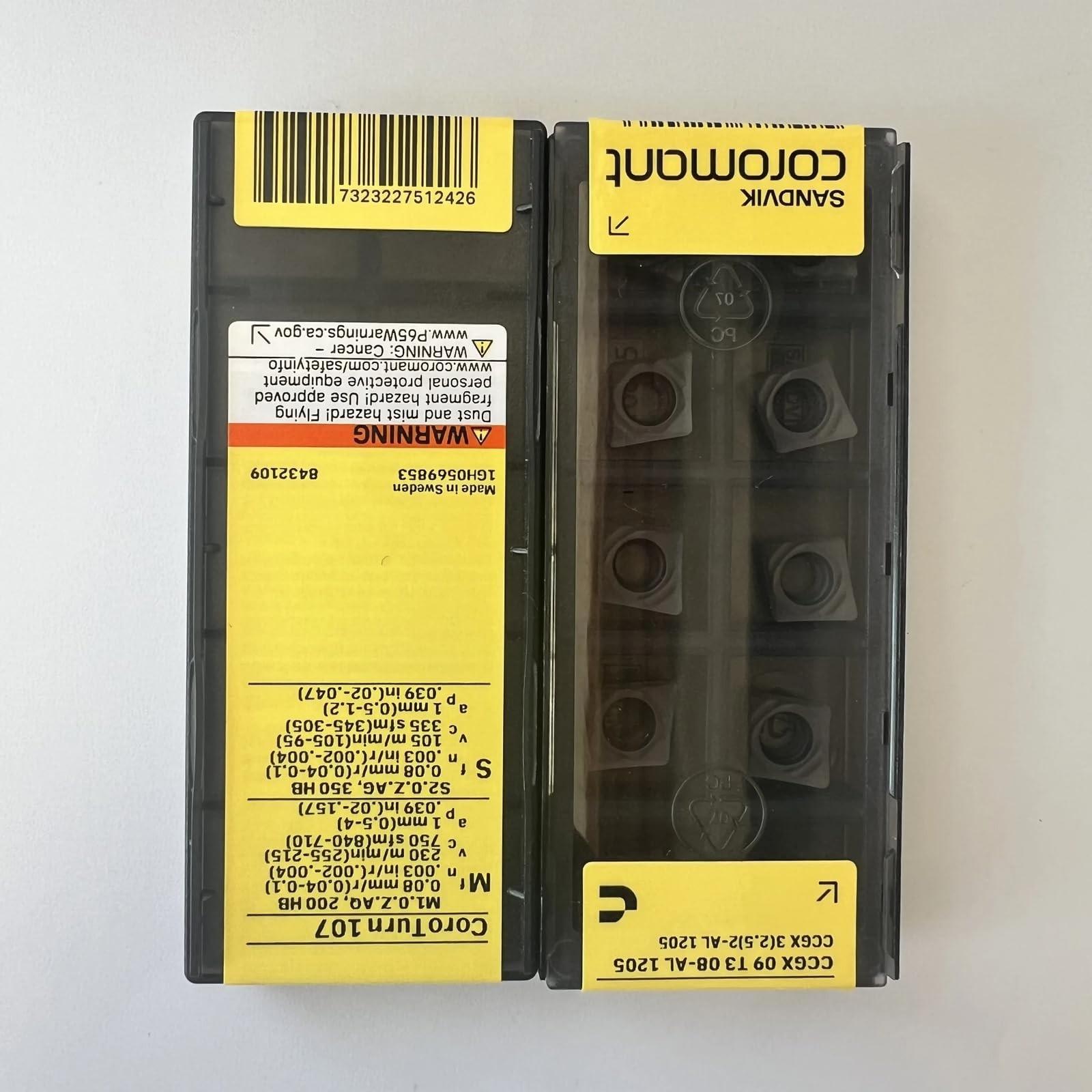 

Original Sandvik / CCGX09T308-AL 1205 CNC lathe carbide blade tool 10 Pcs