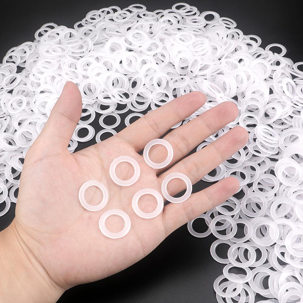 200 Pezzi Cerchi per Tessitura Fai da Te, Modello Bianco in Plastica Vuoto Rotondo, Accessori per Lavoro a Maglia, Strumento per Uncinetto