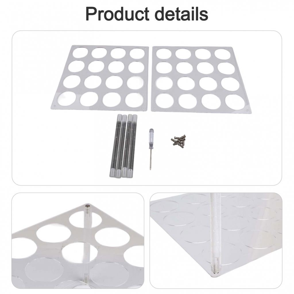 Easily Assemble Removable Vinyl Roll Storage Rack with 32 Holes Available