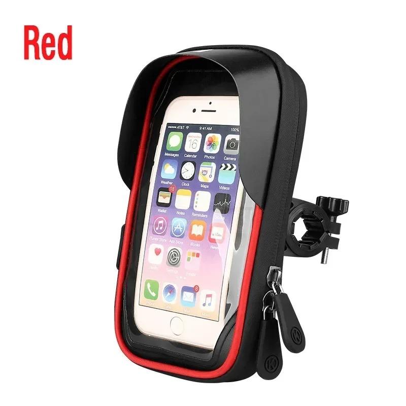 Waterproof Bicycle Motorcycle Phone Holder Bike Phone Touch Screen Bag 6.4inch Bicycle Handlebar Holder for iPhone 12Pro Samsung
