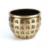 Brass Treasure Basin Auspicious Engravings Bowl Fine Workmanship Feng Shui Prosperity
