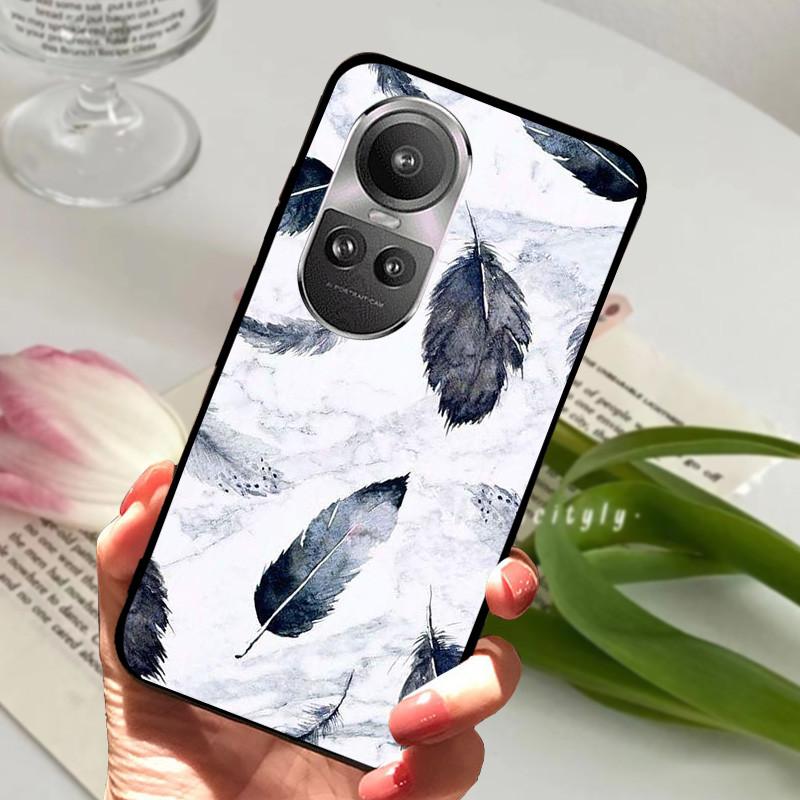 For Oppo Reno 10 5G CPH2531 Case Reno10 Shockproof Soft TPU Silicone Phone Cover For Oppo Reno 10 Pro 5G CPH2525 Funda Cartoon