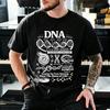 Unisex DNA Vintage Science Tshirt S Academic Molecular Biology Diagram Graphic Tee Retro Biology Print Casual Streetwear Tops