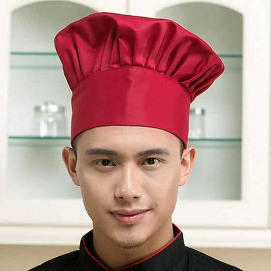 Chef Cotton Mushroom Hat for Restaurants, Hotels, and Bakeries