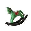 Wooden Rocking Horses Statues Animal Sculptures Desktop Ornament Collectible Figurines Home Decors for Cabinet Bookshelf