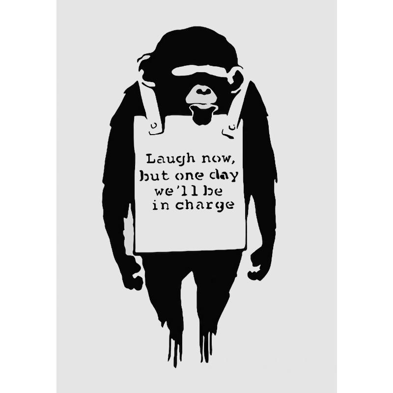 Banksy Street Graffiti Dekorativní Plátno Malba Dívka s Balónkem Sleduj Své Sny Opice Umění Plakáty Tisky Pokoj Nástěnná Dekorace