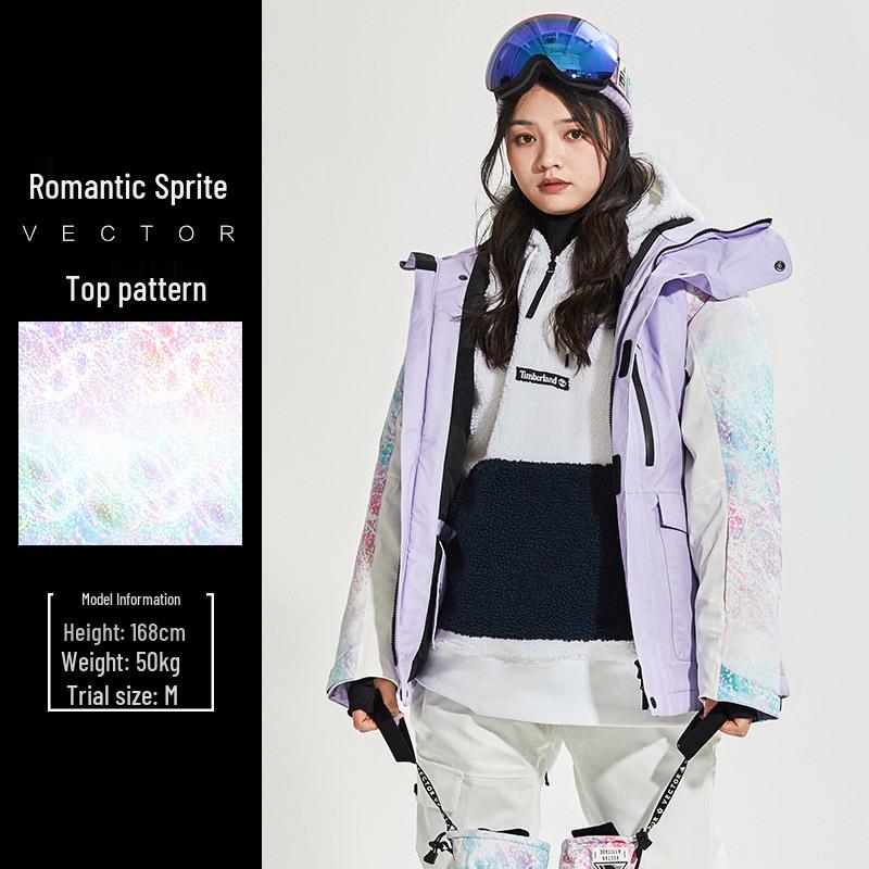 VECTOR Adult Ski Suit: Cold-Proof Winter Windproof Jacket and Pants Set for Men and Women