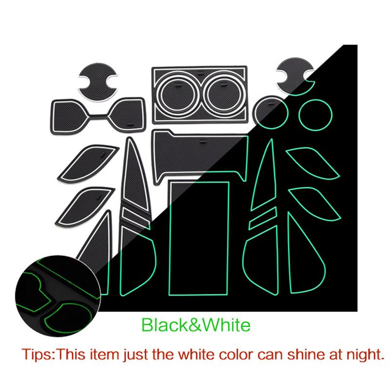 Door Groove Dust-proof Pad for Toyota Harrier XU80 Venza XLE    Rubber Mat Cup Storage Gate Slot Anti-slip Sticker