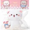Mitaocat Kawaii Mitao Peach Cat Plush Pendant Doll 10cm Soft Cartoon Stuffed Animal Couple Gift Bag Accessory For All Ages