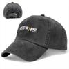 Free Fire Baseball Cap Vintage Distressed Denim Freefire Shooting Game Snapback Hat for Unisex Women Outdoor Workouts Caps Hat
