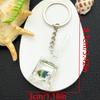 Resin Ocean Blue Yellow Black Small Fish Keychain – Creative Backpack and Car Key Ornament