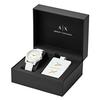 Armani A X Pair Watch Storage Box Gift Box Unisex White Rubber AX7126AX7126 Watch [AX Exchange] Men's Women's [Item]