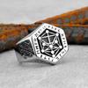 Viking Stainless Steel Tree of Life Viking Compass Ring Vintage Fashion Fashion Gifts Jewelry Party for Men and Women