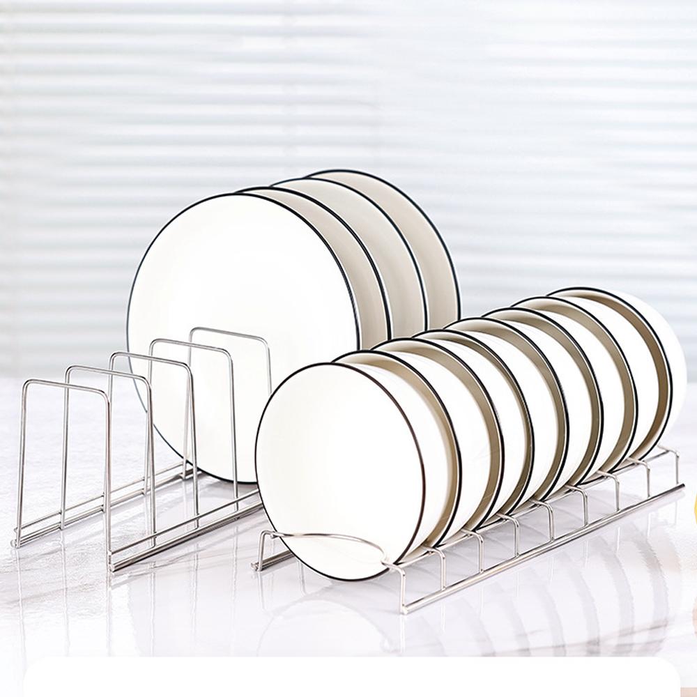 Bowl Dish Organizer Kitchen Stainless Steel Dish Holder Home Cutlery Dishes Pot Lid Rack Household Dish Rack Kitchen Accessories