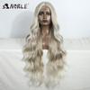 Noble Lace Wig Synthetic 36" Ginger Lace Front Wig Body Wig Long Wavy Free Part Synthetic Lace Front Wigs For Women Cosplay Wig