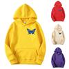 Butterfly Pattern, Printed Hoodie, Autumn And Winter Fashion Men'S And Women'S Long-Sleeved Sweater