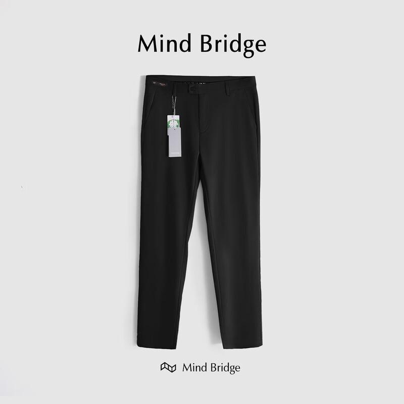 

Mind Bridge Men s British Style Straight-Leg Trousers 36