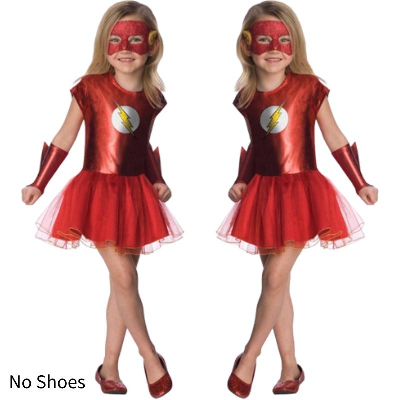 Bsrlons Halloween Flash Girl Children's Role-playing Costume Cosplay Stage Performance Dress