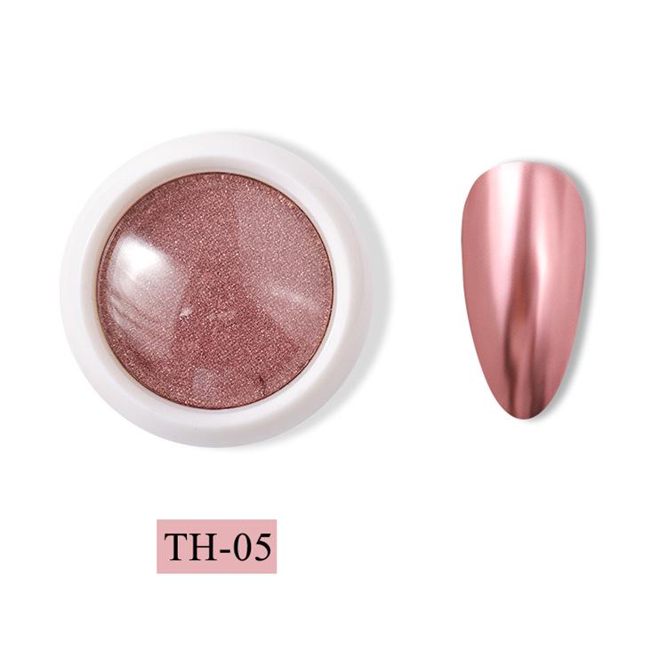 Rich Gold Titanium & Silver Mirror Powder: Rose Gold & Champagne Electroplated Solid Powder for Nail Art