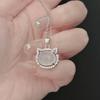 Shengwei Chalcedony Pendant: Luxury High-Ice Cat Heart Necklace, Sweet and Versatile High-End Design