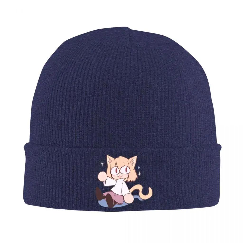 Neco Arc Lustige Neko Memes Mützen Niedliche Cartoon Mützen Unisex Erwachsene Lustige Kpop Strickmütze Winter Thermische Elastische Kappen