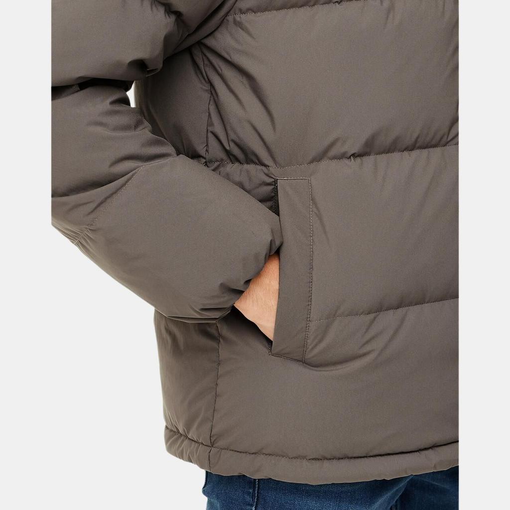 Calvin Klein Minimalist Comfortable Versatile Short Stand Collar Zipper Down Jacket Men Outerwear Brown J326958-PBX