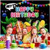 Hey Bear Sensory Fruit Backdrop Kids Birthday Party Fruit Photo Banner Decoration
