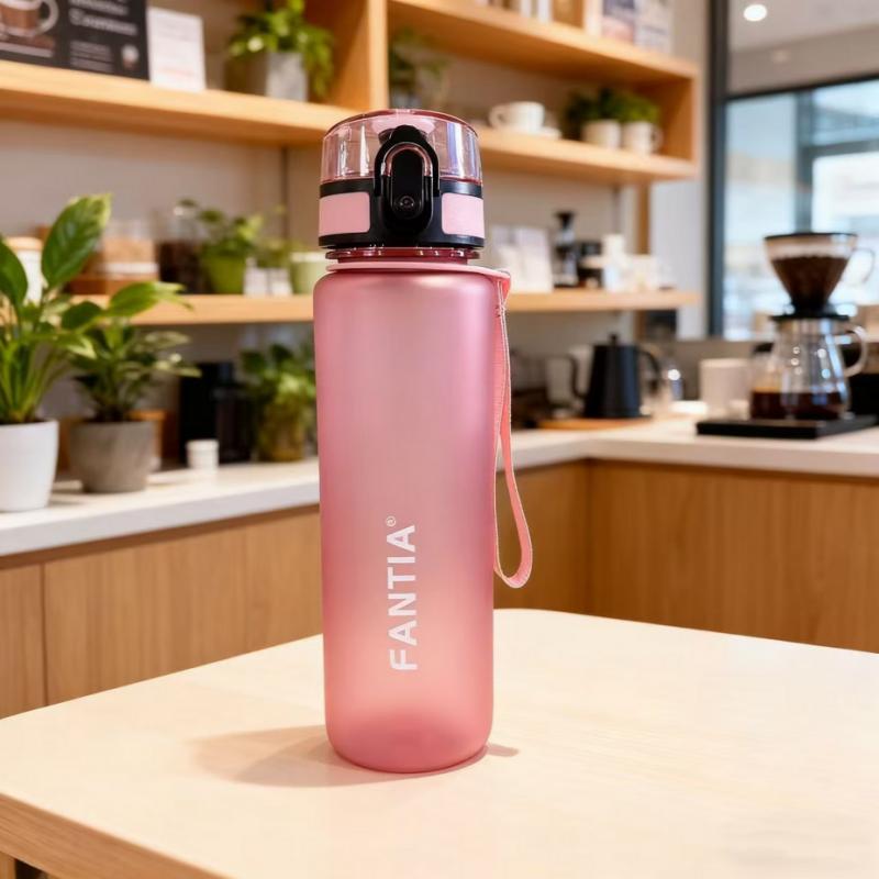 Outdoor Water Cup, Easy And Portable, Large Capacity Water Cup Easy Water Cup High Value Large Capacity, Portable Water Bottle 700ml розовый